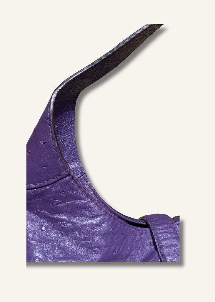 Gucci Purple Ostrich Jackie Bag