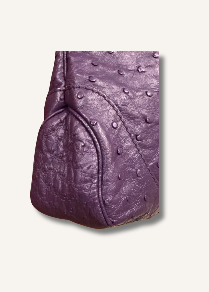 Gucci Purple Ostrich Jackie Bag