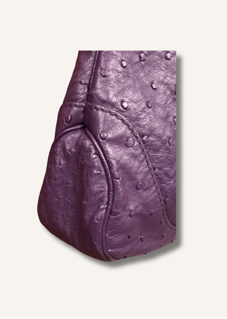 Gucci Purple Ostrich Jackie Bag