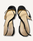 Prada Black Décoletté Logo Slingback Mary Jane Pump