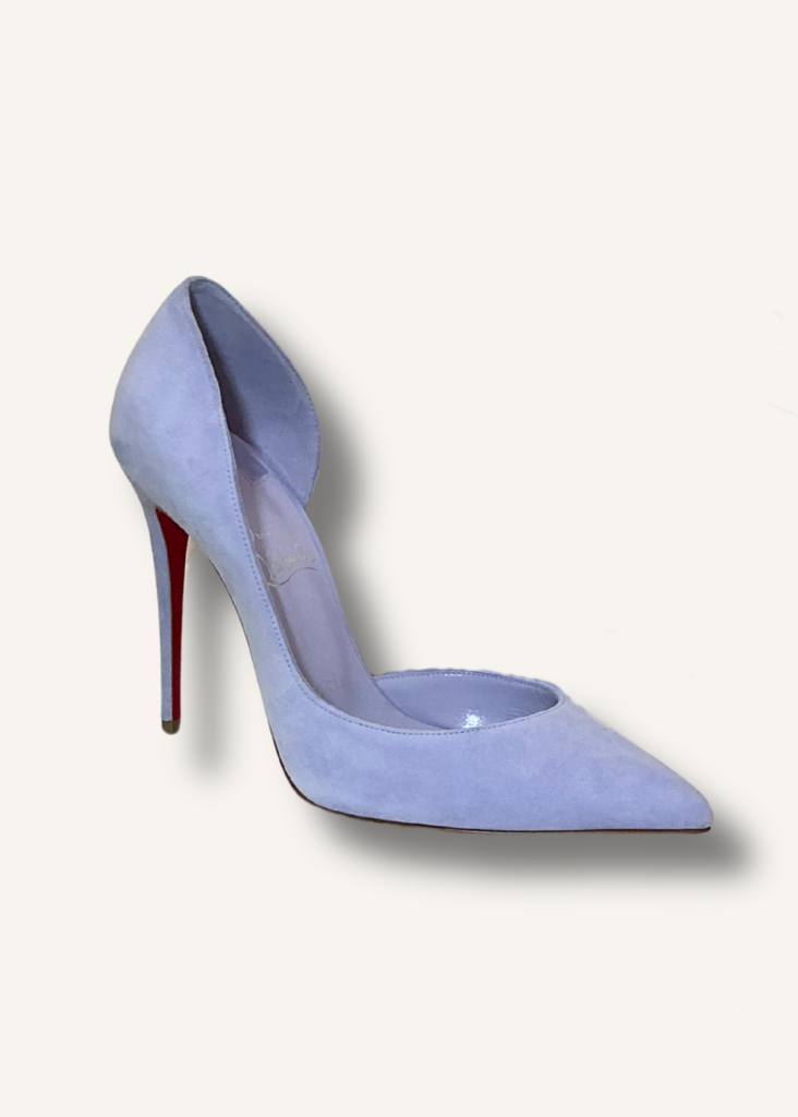 Christian Louboutin Purple Suede Iriza Heels
