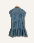 Veronica Beard Harrow Tiered Chambray Dress
