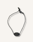 Pendant Elaina Gunmetal Adjustable Chain Bracelet