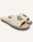 Mario Valentino Clavel Espadrille Slide Sandal