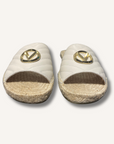 Mario Valentino Clavel Espadrille Slide Sandal