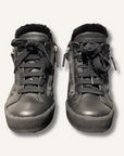 Giuseppe Zanotti Shearling-Lined Wedge Heel Sneakers
