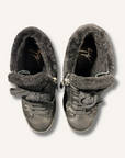 Giuseppe Zanotti Shearling-Lined Wedge Heel Sneakers
