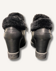 Giuseppe Zanotti Shearling-Lined Wedge Heel Sneakers