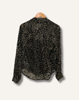Lagence Velvet Leopard Blouse