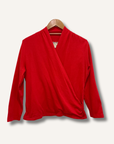 Maeve Curran Faux Wrap Top