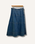 Tanya Taylor Hudie Denim Midi-Skirt