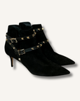 Valentino Rockstud Suede Booties