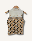 Maeve Maria Mock Neck Sweater Tank