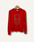 Zadig & Voltaire Miss Skull Merino-Wool Long-Sleeve Sweater