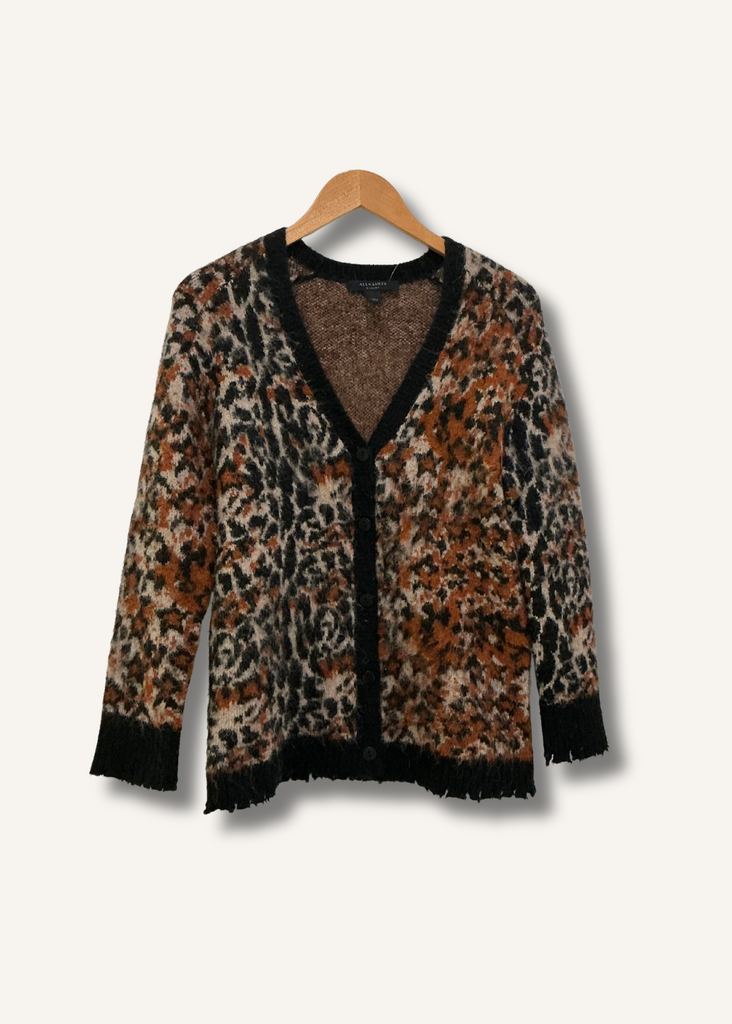 Allsaints Leopard Cardigan