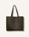 Fendi F Logo Calfskin Leather Shopping Tote