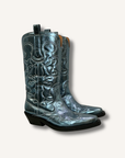 Ganni Mid Shaft Embroidered Western Boots