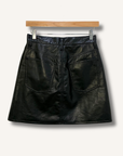 Agolde Recycled Leather Skirt