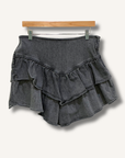 Mother Ruffle Mini Skirt