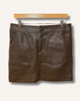 Marie Oliver Braden Faux-Leather Mini Skirt