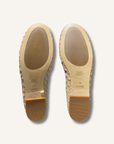 quince Italian Leather Handwoven Square Toe Ballet Flat