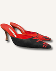 Manolo Blahnik Embroidered Mules