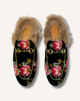 Gucci Princetown Velvet Mules