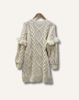 Hyacinth House Francesca Fringe Sweater Dress