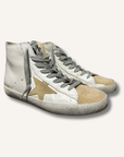 Golden Goose Francy Mixed Leather High-Top Sneakers