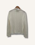 Theory Cable-Knit Mock Neck Sweater
