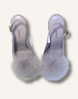 Saint Laurent Mae Feather Slingback