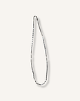 14k White Gold Oval Mirror Necklace