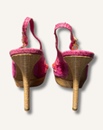 Christian Dior Python Slingbacks