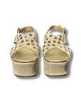 Prada Platform Eyelet Sandals