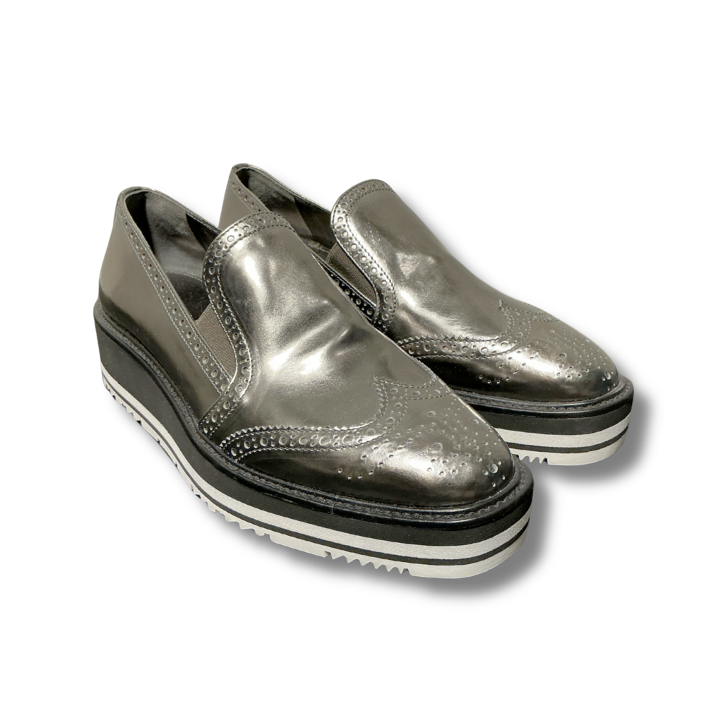 Prada Wingtip Platform Loafers