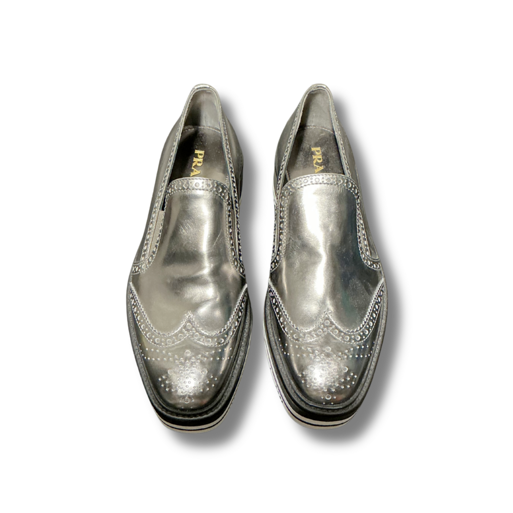 Prada Wingtip Platform Loafers