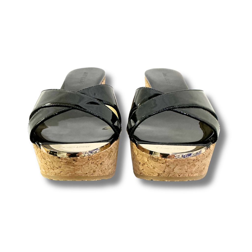 Jimmy Choo Prima Cork Wedge Sandals