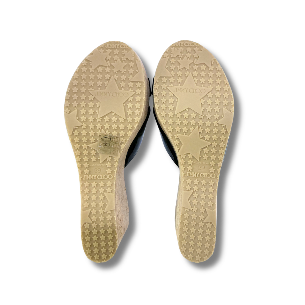 Jimmy Choo Prima Cork Wedge Sandals