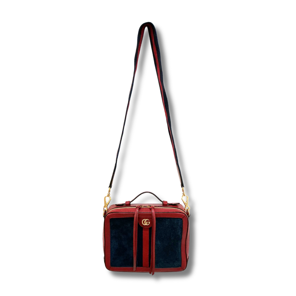 Gucci Ophidia Suede Crossbody Camera Bag