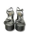 Saint Laurent Bianca Knotted Leather Heels