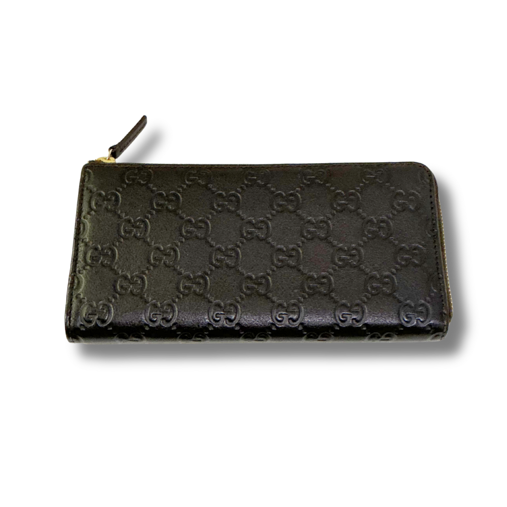 Gucci Emblem Zip-Around Wallet