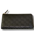 Gucci Emblem Zip-Around Wallet