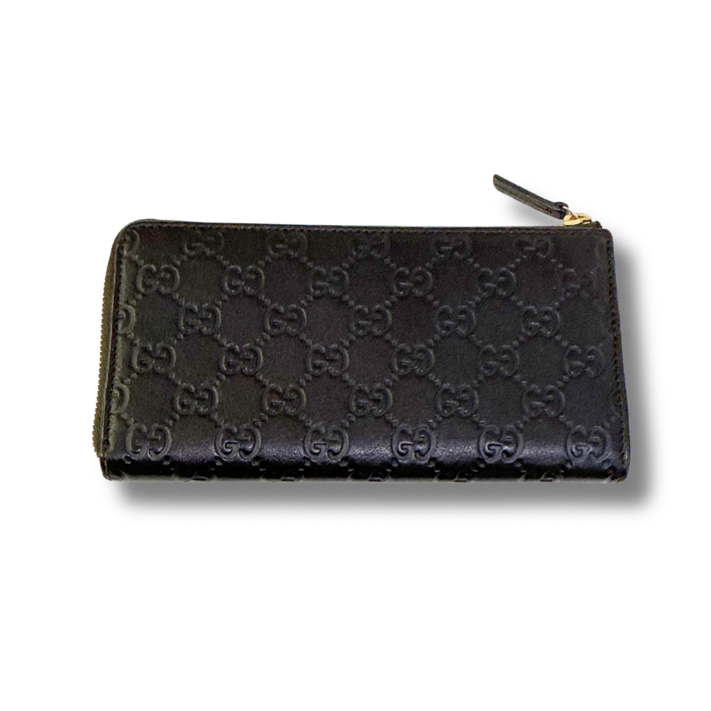 Gucci Emblem Zip-Around Wallet