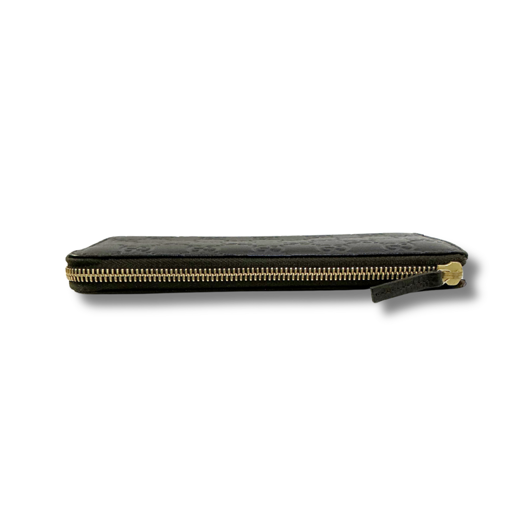Gucci Emblem Zip-Around Wallet