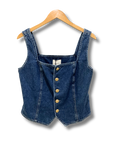 Reformation Bo Denim Top