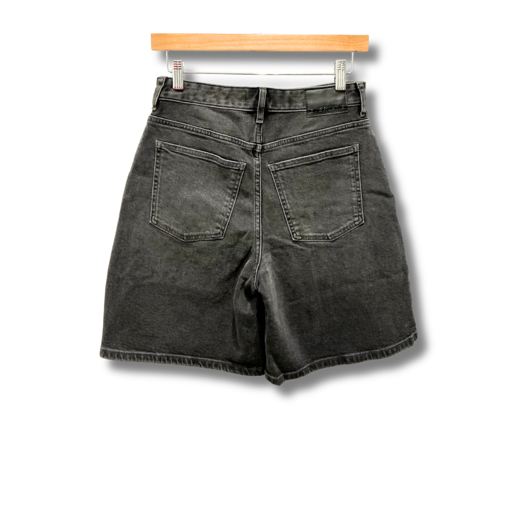 Everlane Long A-Line Denim Shorts