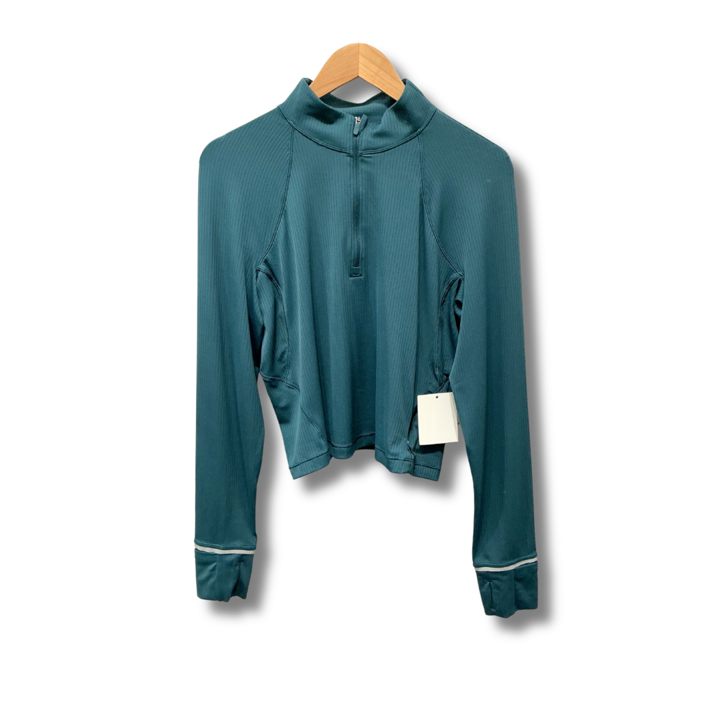 Lululemon Rulu Run Cropped Half Zip Pullover