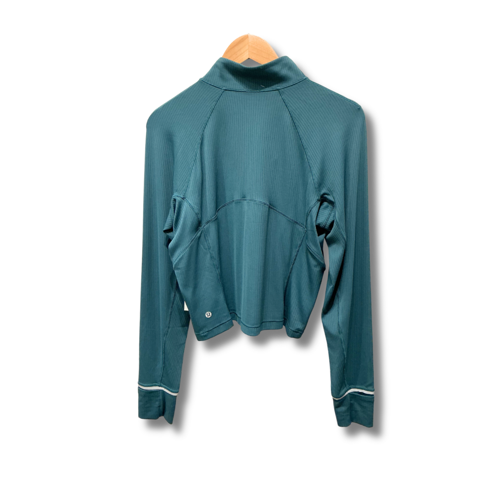 Lululemon Rulu Run Cropped Half Zip Pullover