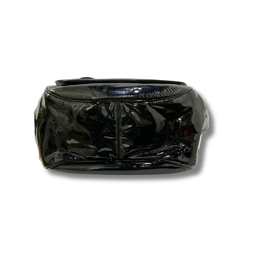 Chanel Patent Leather Camellia Accordion Flap Bag