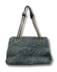 Chanel Denim Camellia Just Mademoiselle Bowler Bag